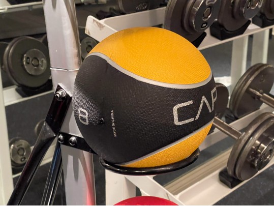 Awesome Medicine Ball Rack, With Six Medicine Balls
