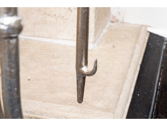 Magnificent Fireplace Screen With Associated Set Of Fireplace Tools 