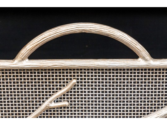 Magnificent Fireplace Screen With Associated Set Of Fireplace Tools 