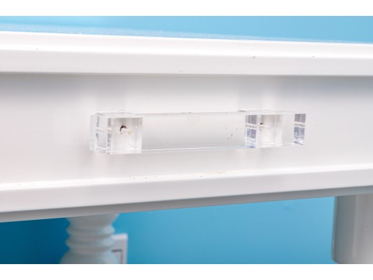 Lacquered Desk With Lucite Handles