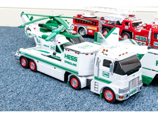Collection Of 18 Toy Cars And Trucks, Including Hess Trucks