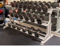 “Rock Barbell And Fitness” Commercial Weight Rack And A Collection Of Free Weights