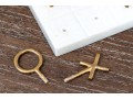 Decorative 3D Tic-Tac-Toe Set With Marble Board