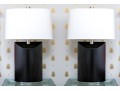 Contemporary Pair Of Sculptural Table Lamps