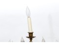Gothic Style Brass Seven Light Electrified Candelabrum