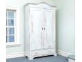 Farmhouse Chic White Painted Armoire