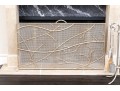 Magnificent Fireplace Screen With Associated Set Of Fireplace Tools 