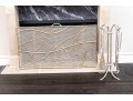 Magnificent Fireplace Screen With Associated Set Of Fireplace Tools 