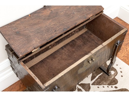 Vintage Chest On Carved Legs