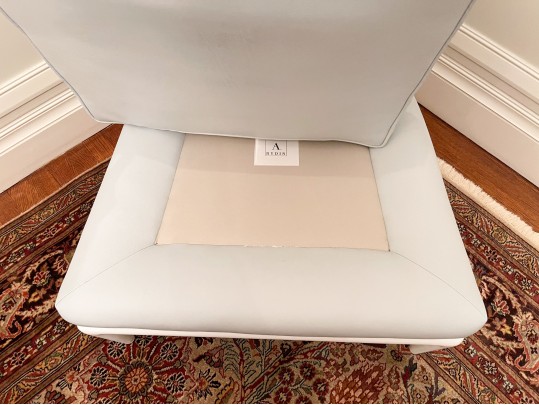 A. Rudin Waterproof Leather Slipper Chair