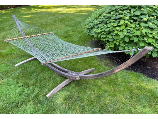 Nags Head Bay XL Duracord Rope Hammock On Arc Base