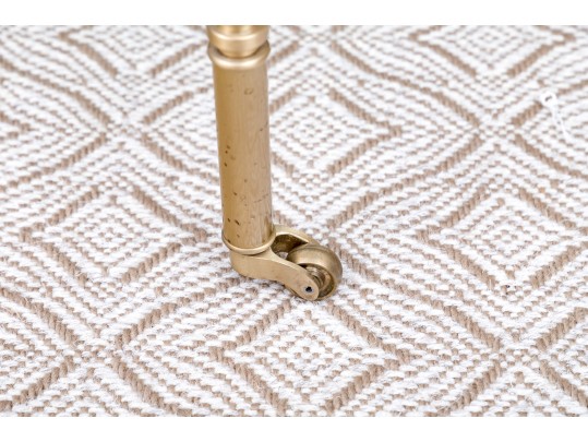 Trieste Tiered Table Brass & Glass 