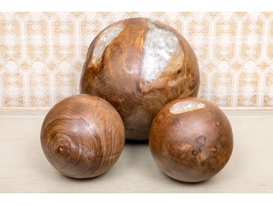 Wood And Resin Spheres