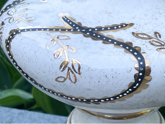 Pair Of Vintage Hand Painted Lamps