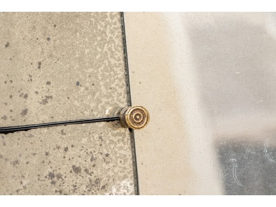 Trumeau Mirror With Antiqued Dutch Gold Frame