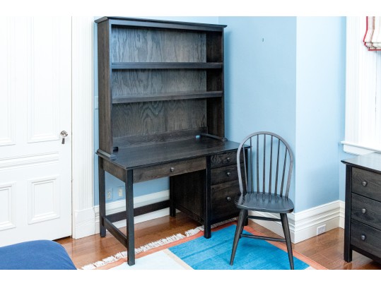 Vermont Tubbs Wood Desk, Hutch, & Chair