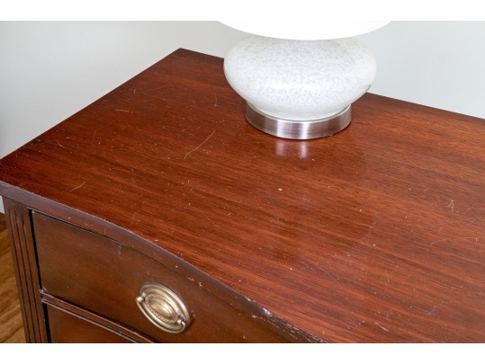 Beautiful Antique Bow Front Chest Of Drawers