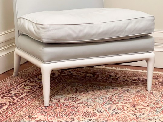 A. Rudin Waterproof Leather Slipper Chair