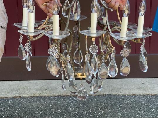 Stunning Silver 12 Light Chandelier