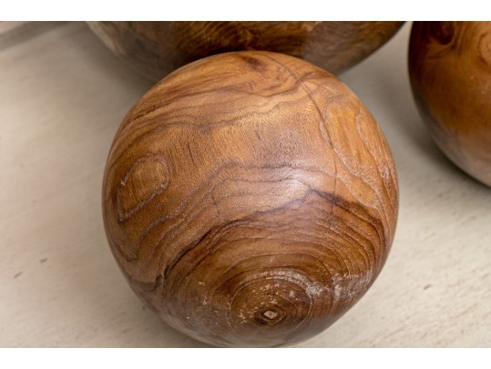Wood And Resin Spheres