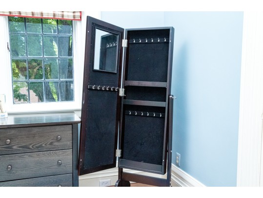 Jewelry Armoire With Full Length Mirror