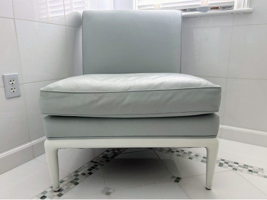 A. Rudin Waterproof Leather Slipper Chair