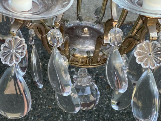 Stunning Silver 12 Light Chandelier