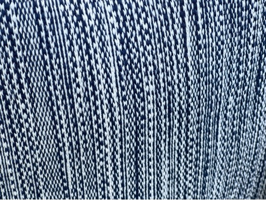 Set Of 3 Mingled Navy Indoor/Outdoor Pillows