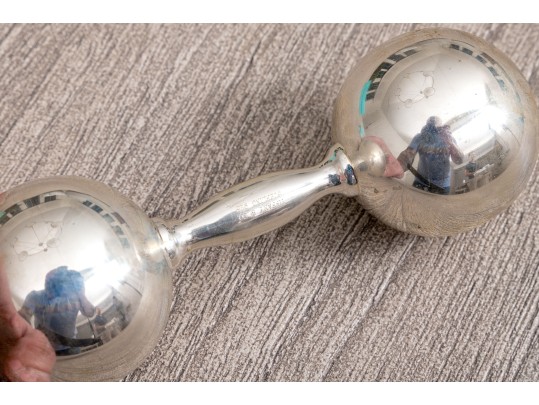 Tiffany Sterling Silver Baby Rattle New In Box