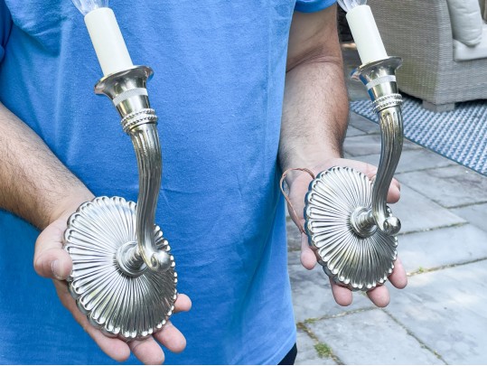 Pair Of Oval Wall Sconces