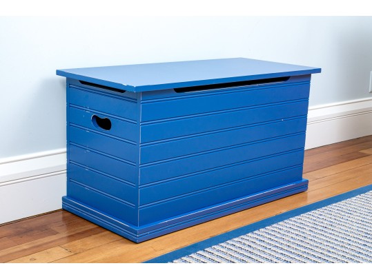 Painted Blue Storage Chests