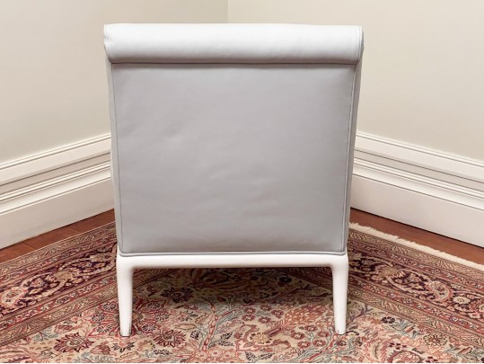 A. Rudin Waterproof Leather Slipper Chair