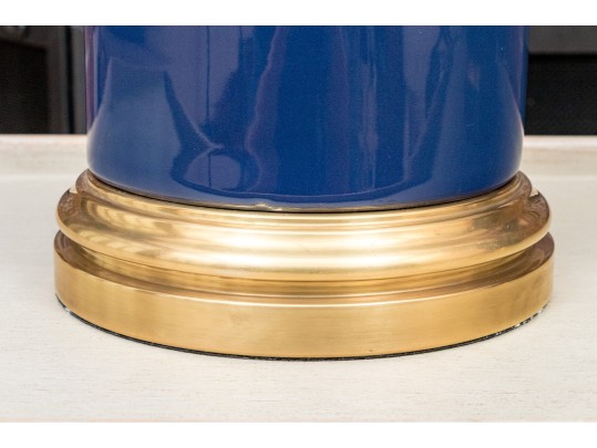 Pair Of Visual Comfort Midnight Blue Porcelain Table Lamps