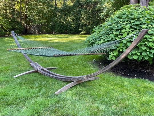 Nags Head Bay XL Duracord Rope Hammock On Arc Base