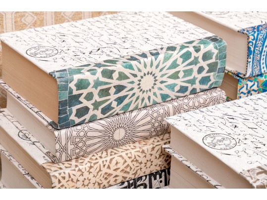 Twelve Decoratively Covered Book Collection