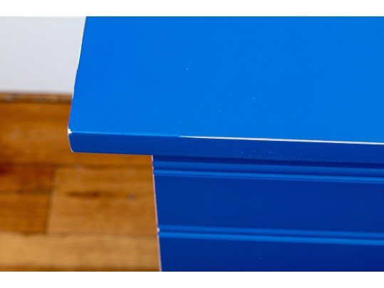 Painted Blue Storage Chests