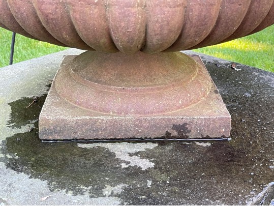 Pair Of Stunning Vintage Cement Planters