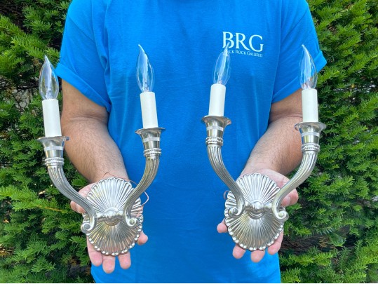 Pair Of Oval Wall Sconces