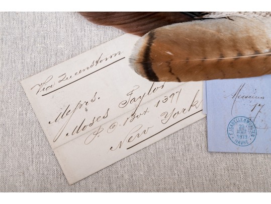Feather Quill & Vintage Letter Shadow Boxes