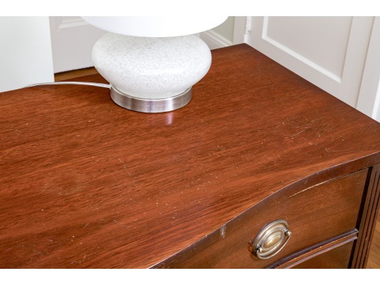 Beautiful Antique Bow Front Chest Of Drawers