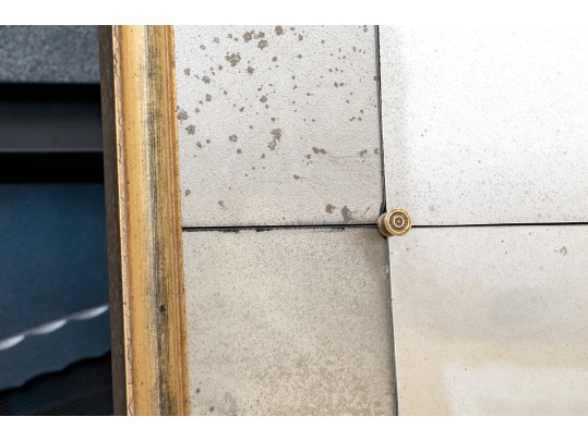 Trumeau Mirror With Antiqued Dutch Gold Frame