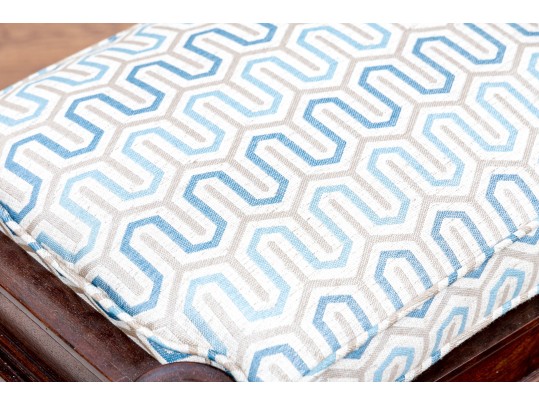 Gorgeous Sabrina Turned Leg Bench With Brass Casters