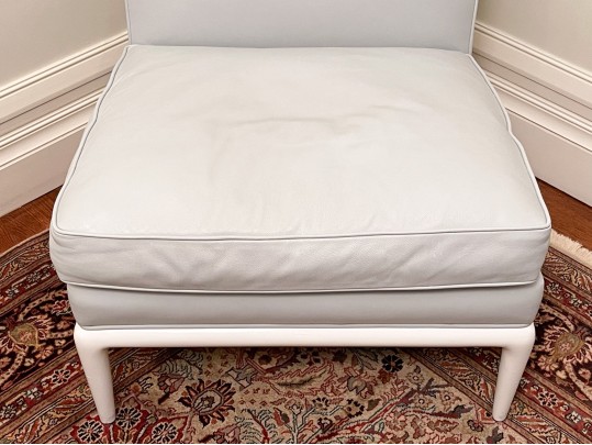 A. Rudin Waterproof Leather Slipper Chair