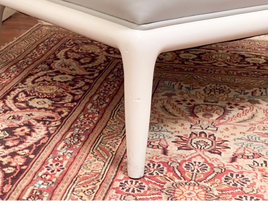 A. Rudin Waterproof Leather Slipper Chair