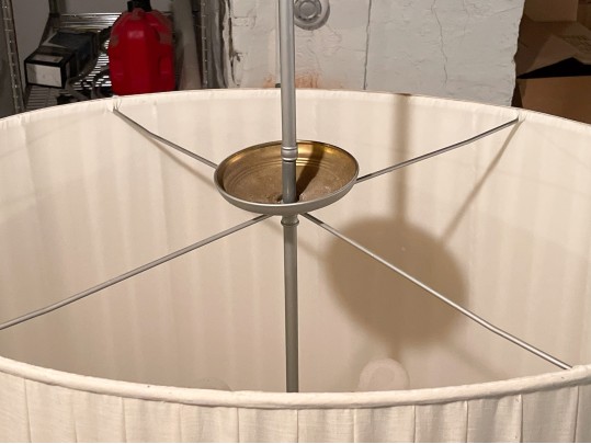 Massive Oval Box Pleated Drum Pendant Light