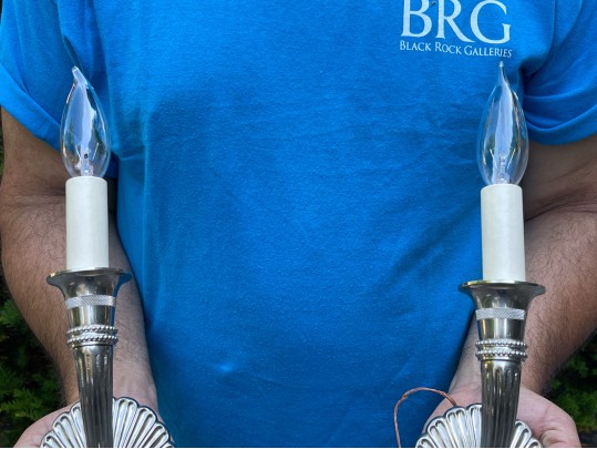 Pair Of Oval Wall Sconces