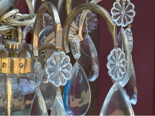 Stunning Silver 12 Light Chandelier