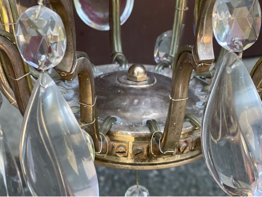 Stunning Silver 12 Light Chandelier