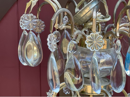 Stunning Silver 12 Light Chandelier