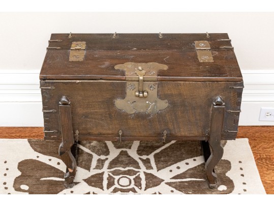 Vintage Chest On Carved Legs